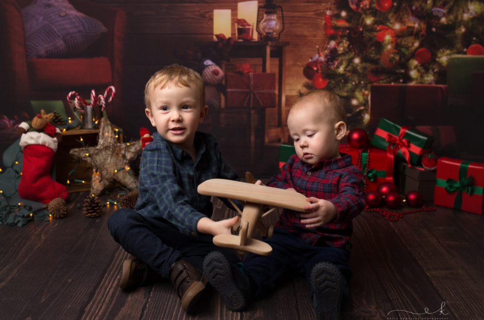 Piotruś i Pawełek na mini sesji
