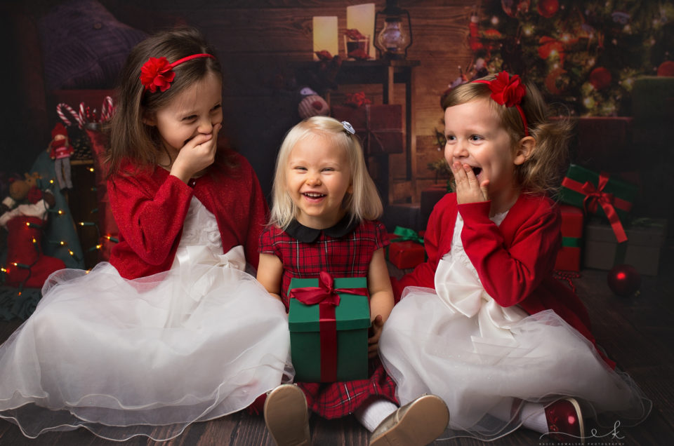 Świąteczna mini sesja Zosi i Mikołaja