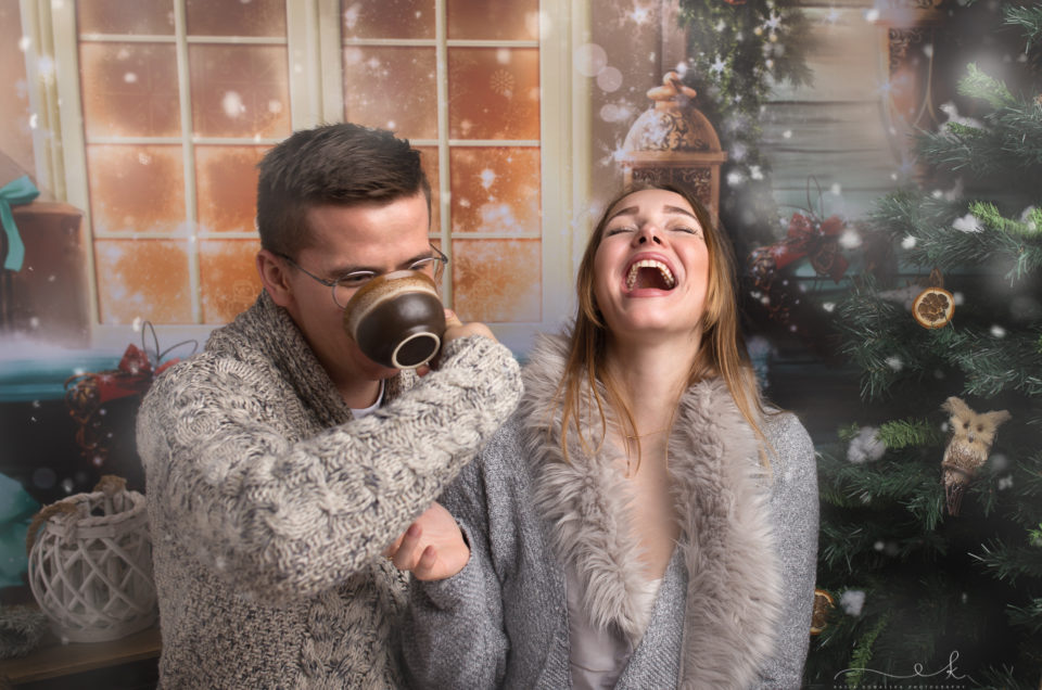 Ciążowa mini sesja świąteczna