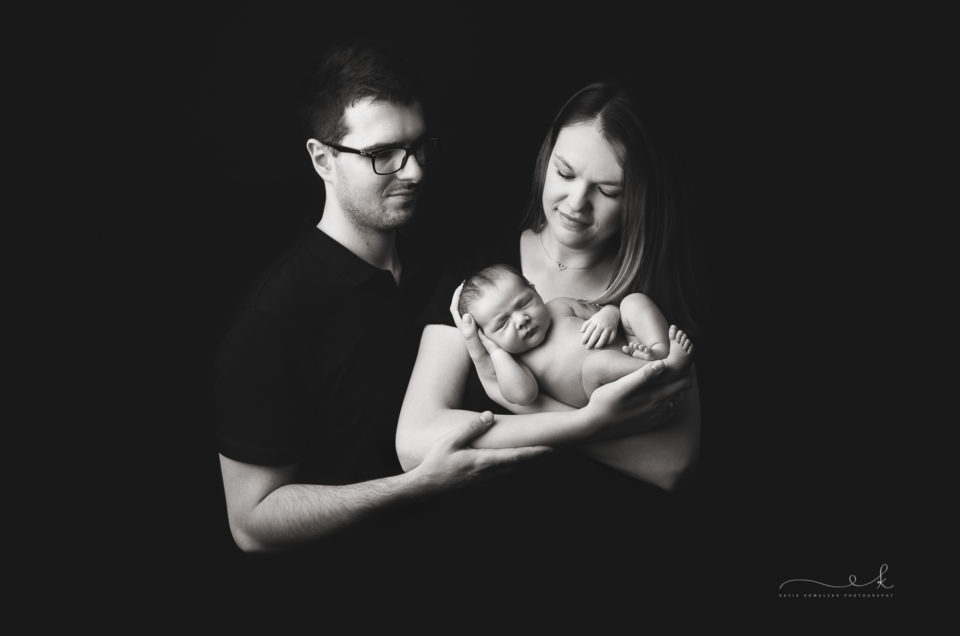 Minimalistyczna sesja noworodkowa