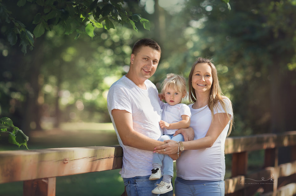 Rodzinna sesja ciążowa Kingi