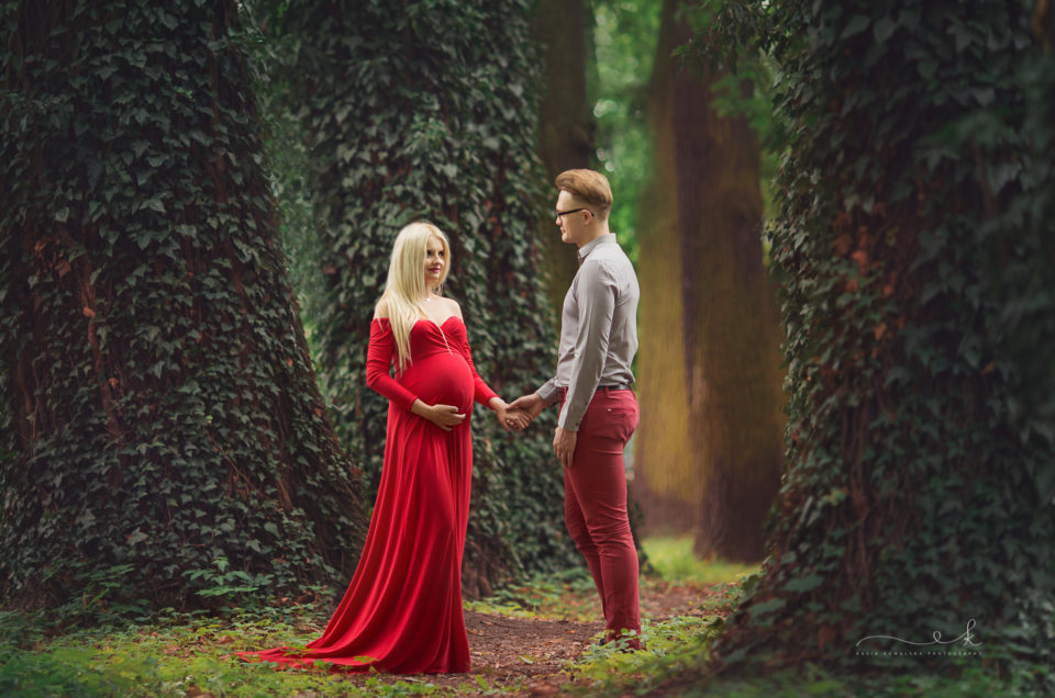 Romantyczna sesja ciążowa