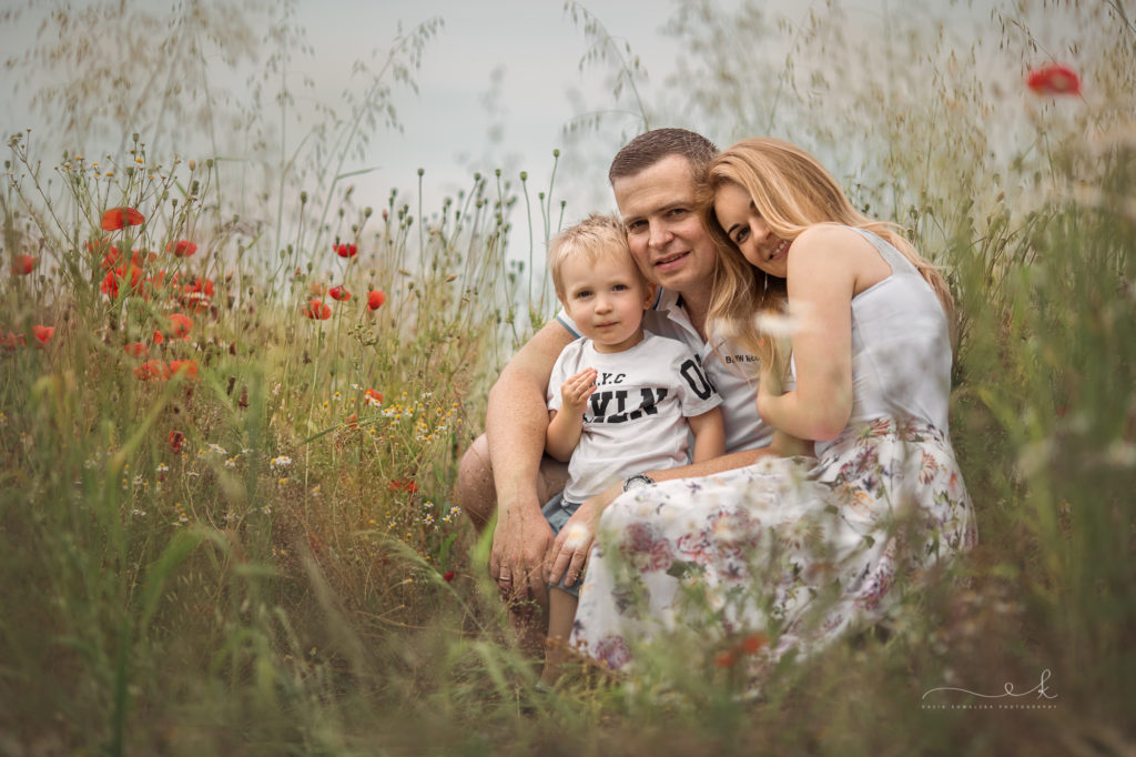 sesja rodzinna z autem