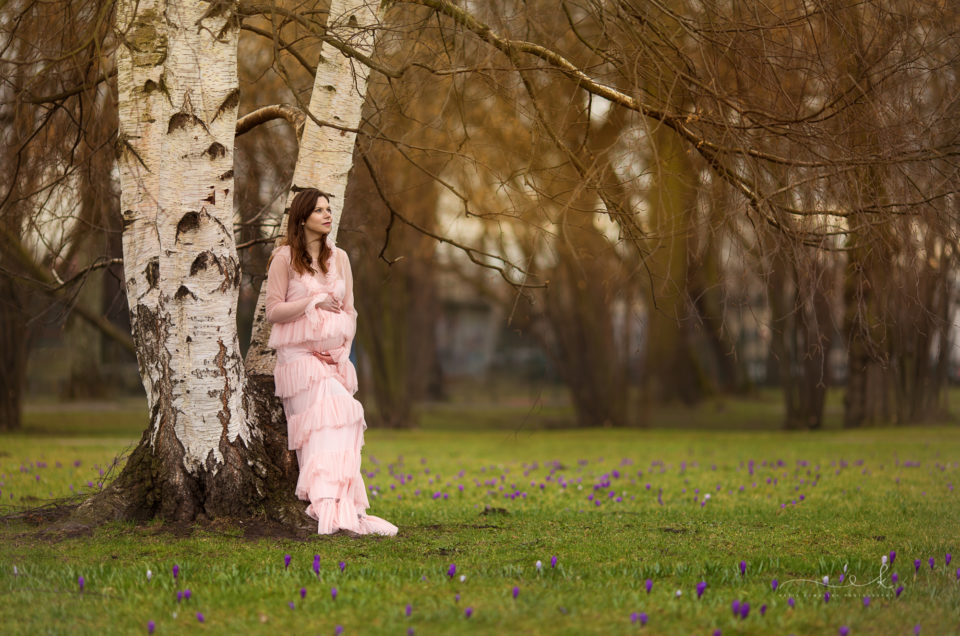 Wiosenna mini sesja ciążowa