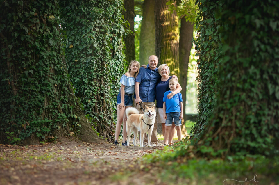 Sesja rodzinna z psem