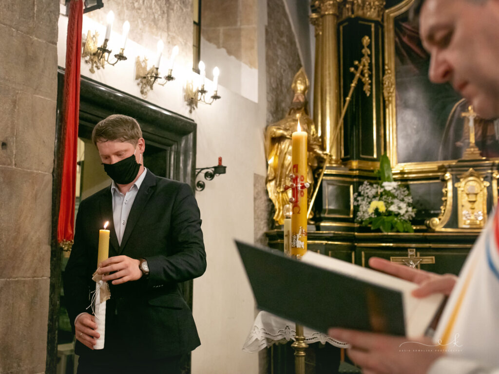 chrzest w kościele św. Wojciecha