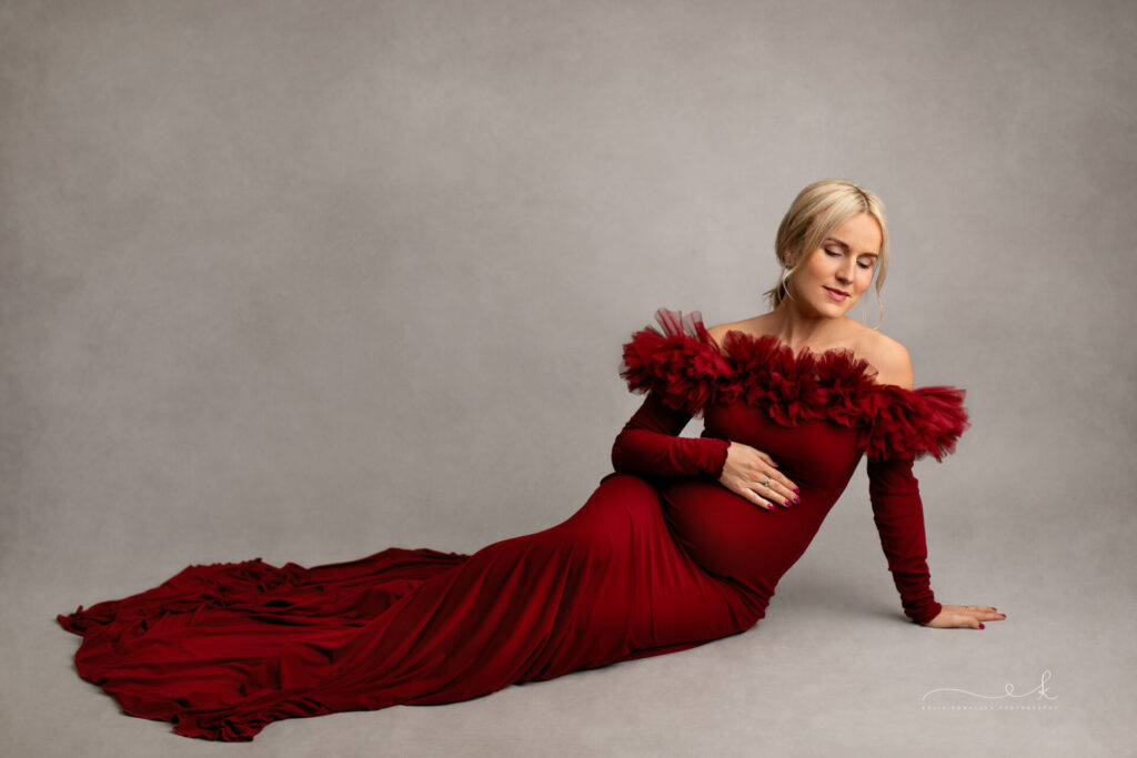 Sesja ciążowa na tarasie