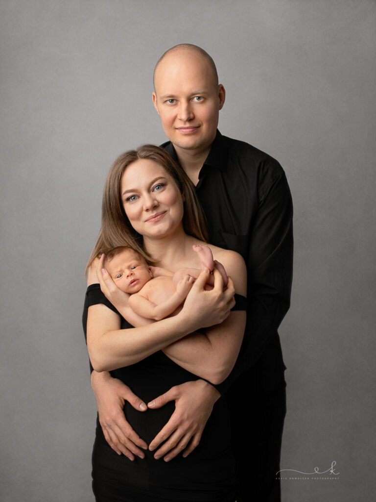 Minimalistyczna sesja noworodkowa Kraków