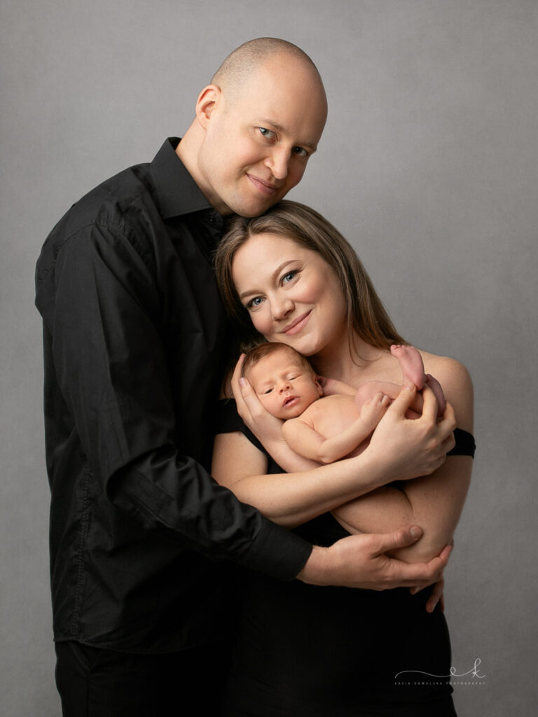 Minimalistyczna sesja noworodkowa Kraków