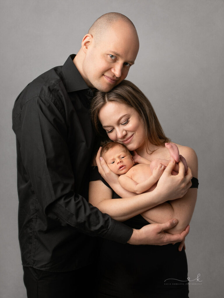 Minimalistyczna sesja noworodkowa Kraków