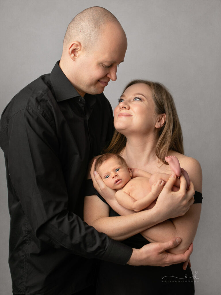 Minimalistyczna sesja noworodkowa Kraków