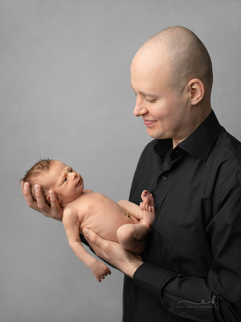 Minimalistyczna sesja noworodkowa Kraków