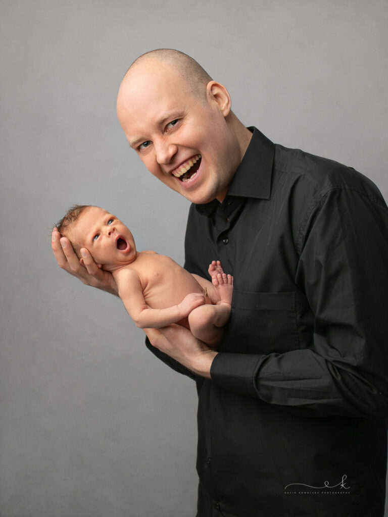 Minimalistyczna sesja noworodkowa Kraków