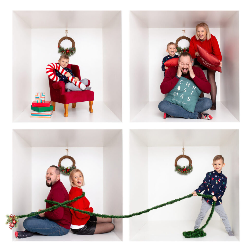 Mini sesja świateczna w boxie