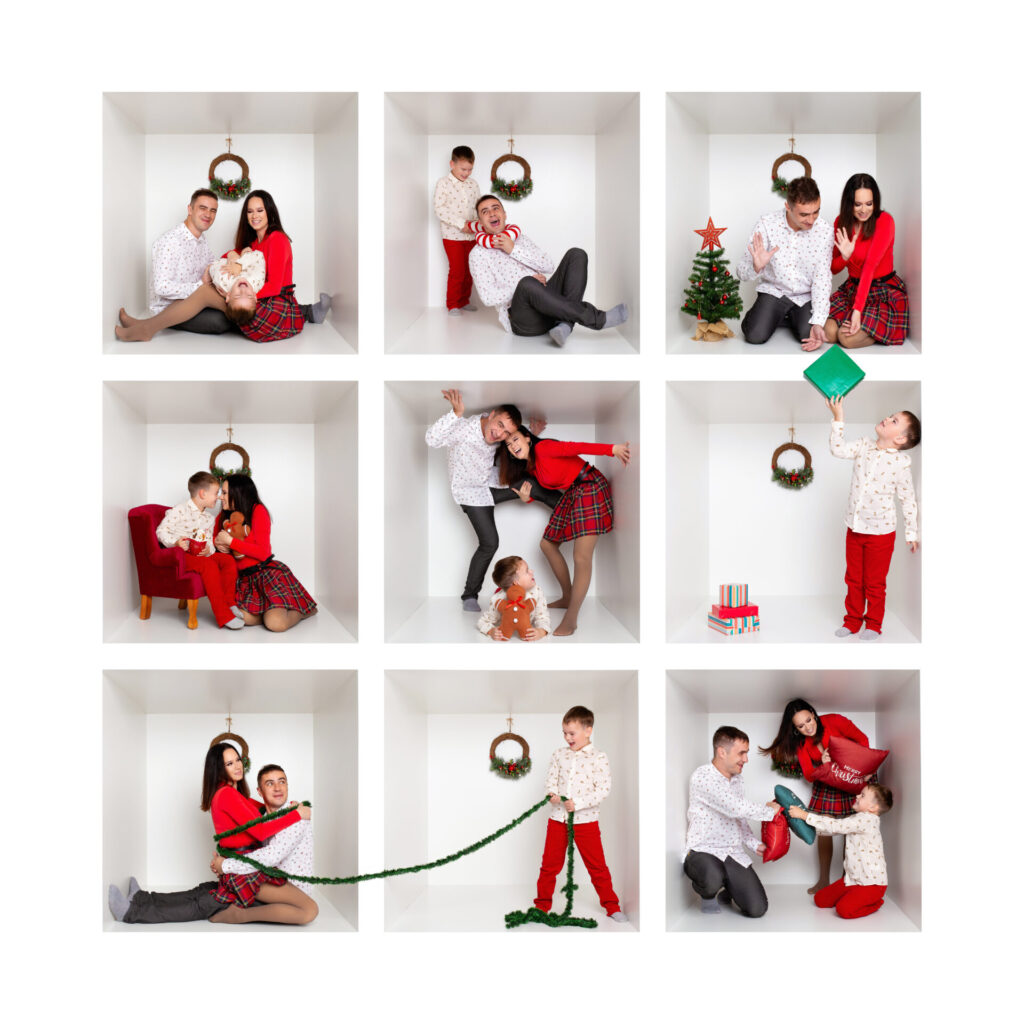 Sesja śwąteczna w pudle