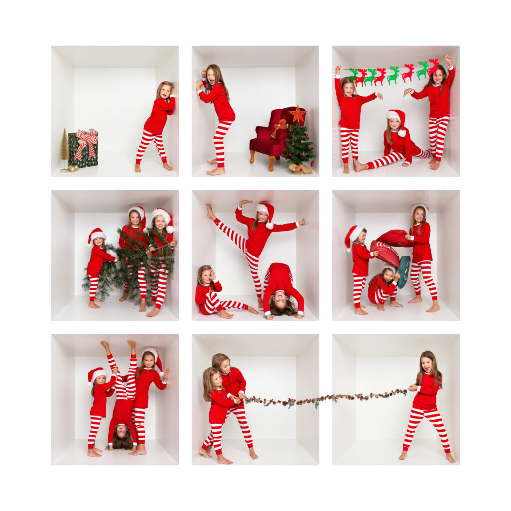 Wesoła sesja świąteczna w boxie